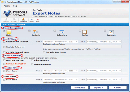 Import Notes to Outlook 2007 9.4